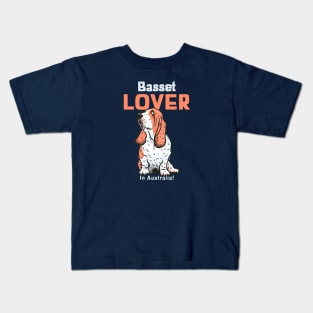 Basset Hound Lover In Australia Kids T-Shirt